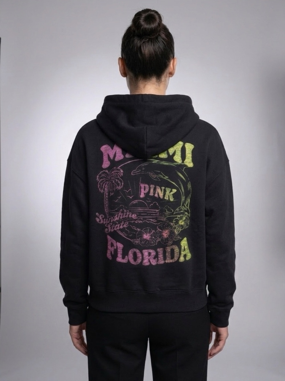 Victoria’s Secret PINK Miami Florida Dolphin Campus Full-Zip Hoodie XL